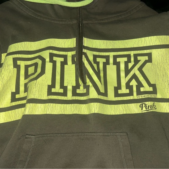 PINK Victoria's Secret Olive and Lime Sweatshirt - Picture 1 of 5